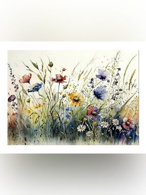 Floral Diamond Painting Kit - Multi-Color Flowers with butterflies 🦋 New
